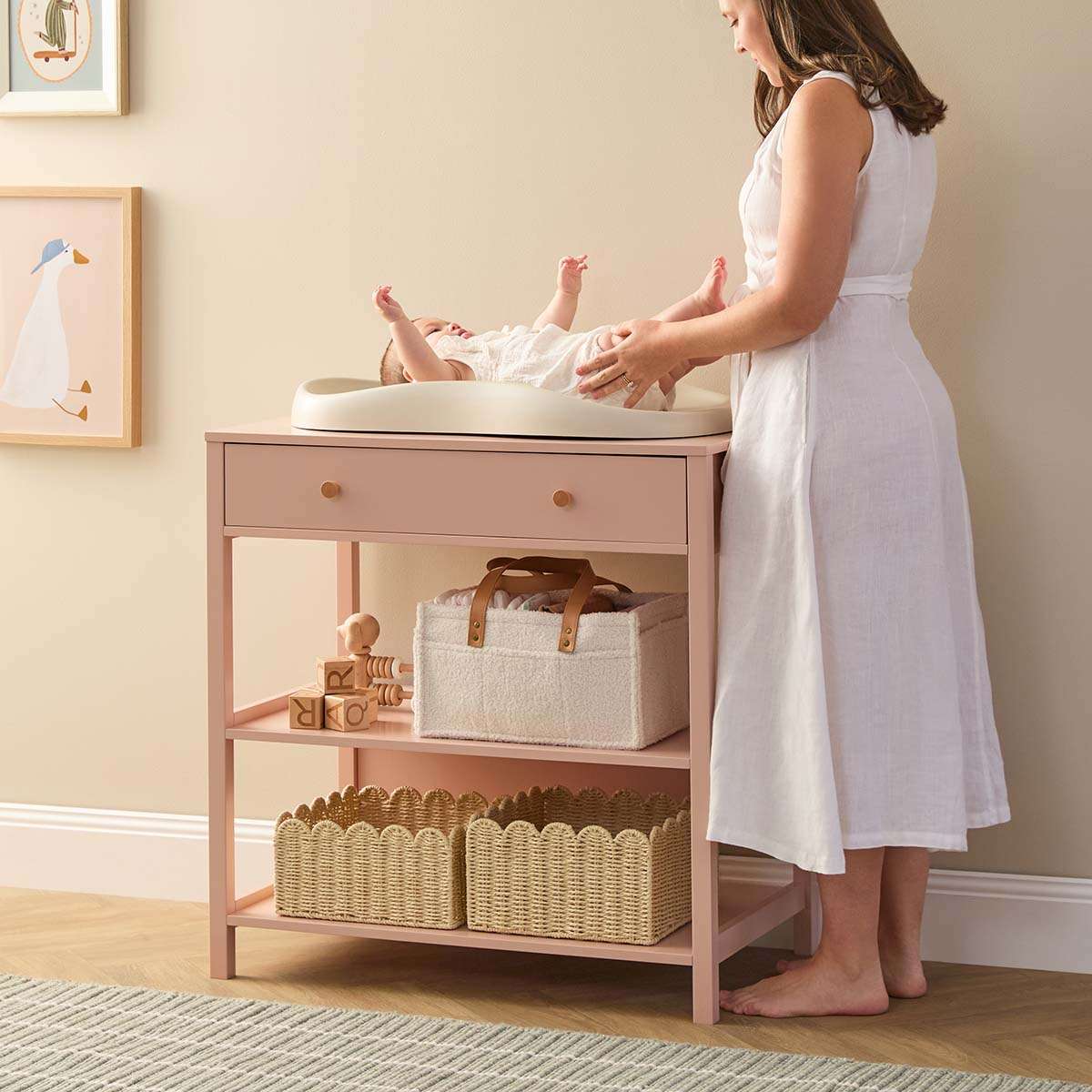 Mocka Baby Wipe Clean Change Pad - Beige - Mocka New Zealand