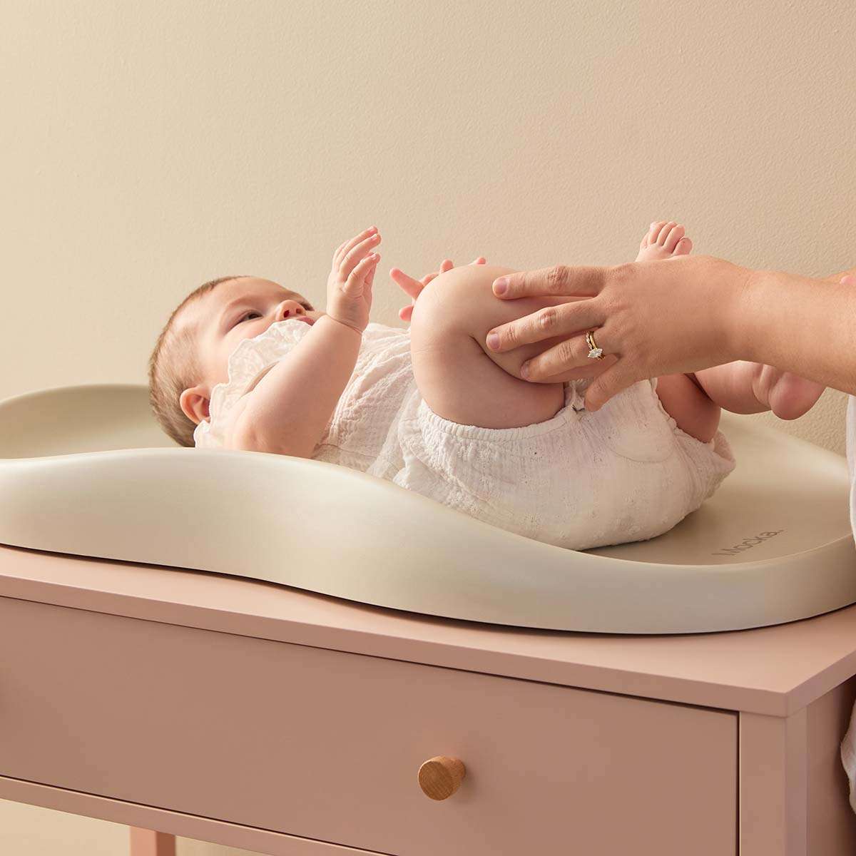 Mocka Baby Wipe Clean Change Pad - Beige - Mocka New Zealand