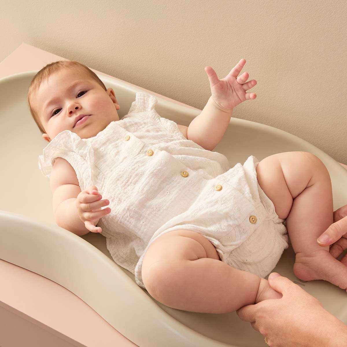 Mocka Baby Wipe Clean Change Pad - Beige - Mocka New Zealand