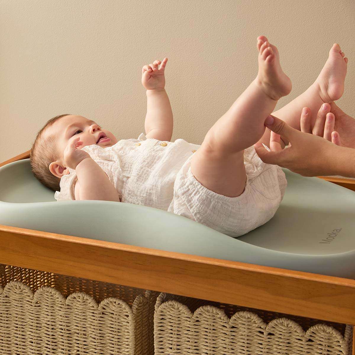 Mocka Baby Wipe Clean Change Pad - Green - Mocka New Zealand