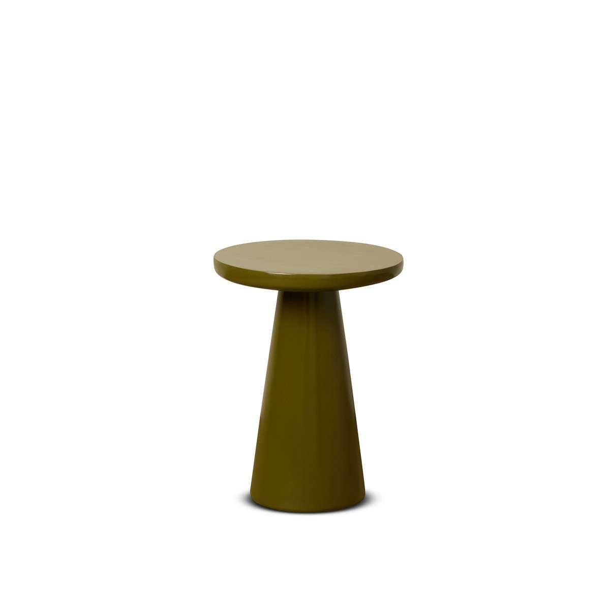 Leandro Side Table - Olive Gloss - Mocka New Zealand