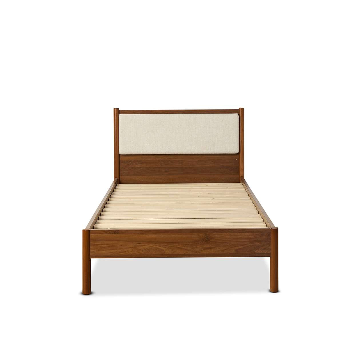 Blair Double Bed - Walnut - Mocka New Zealand