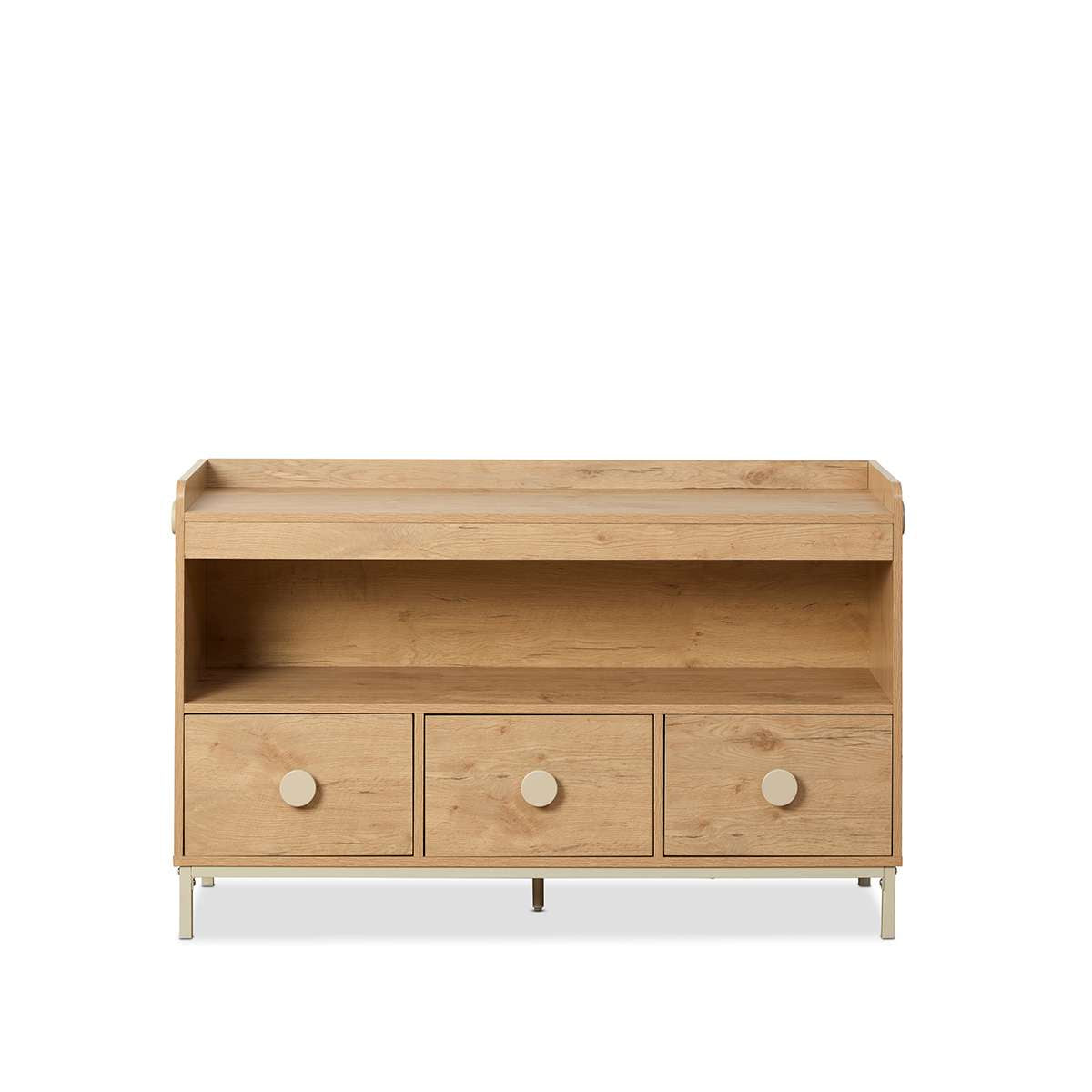 Spotty Book Storage with Toy Drawer Organiser - Cream - Mocka New Zealand
