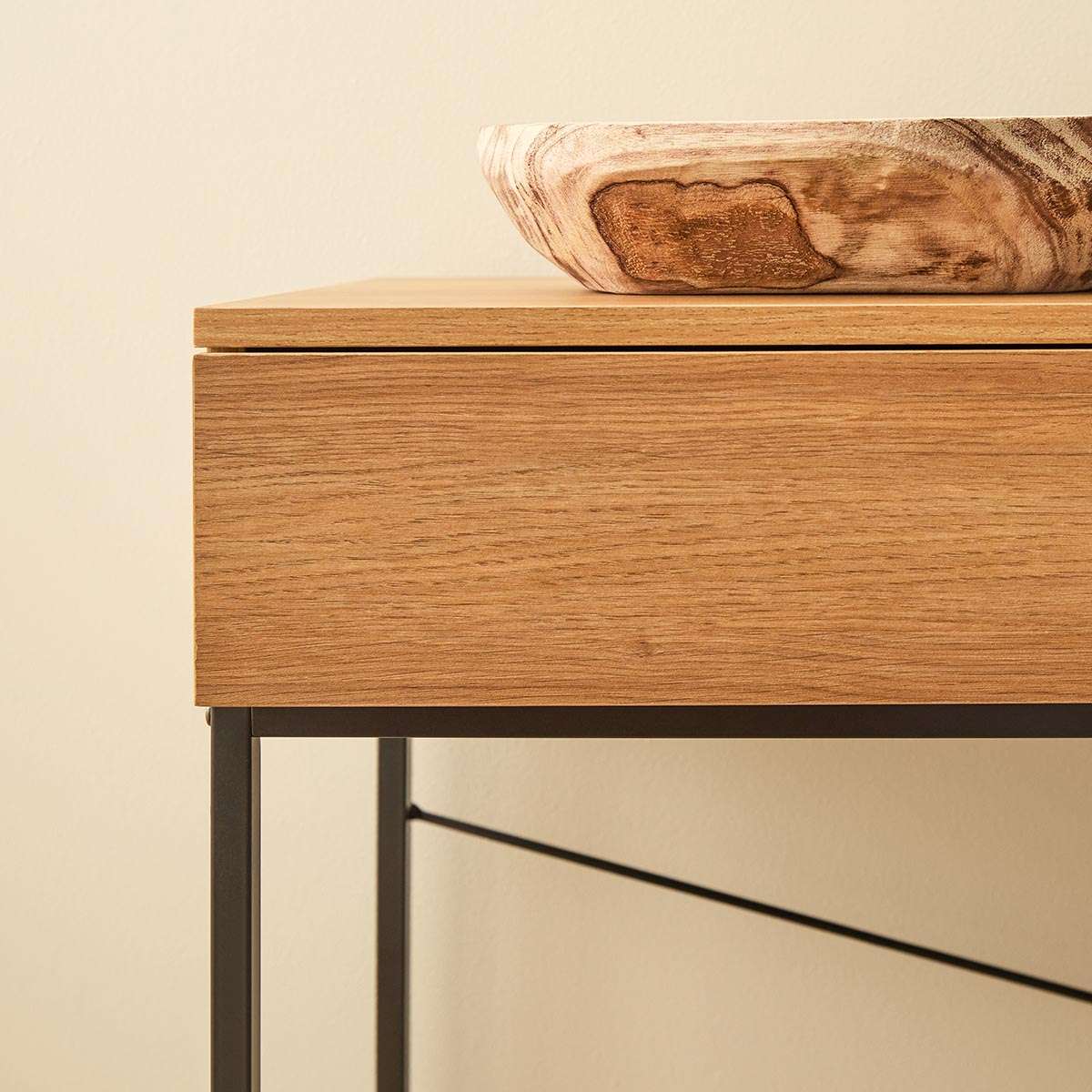 Carter Console Table - Natural/Black - Mocka New Zealand