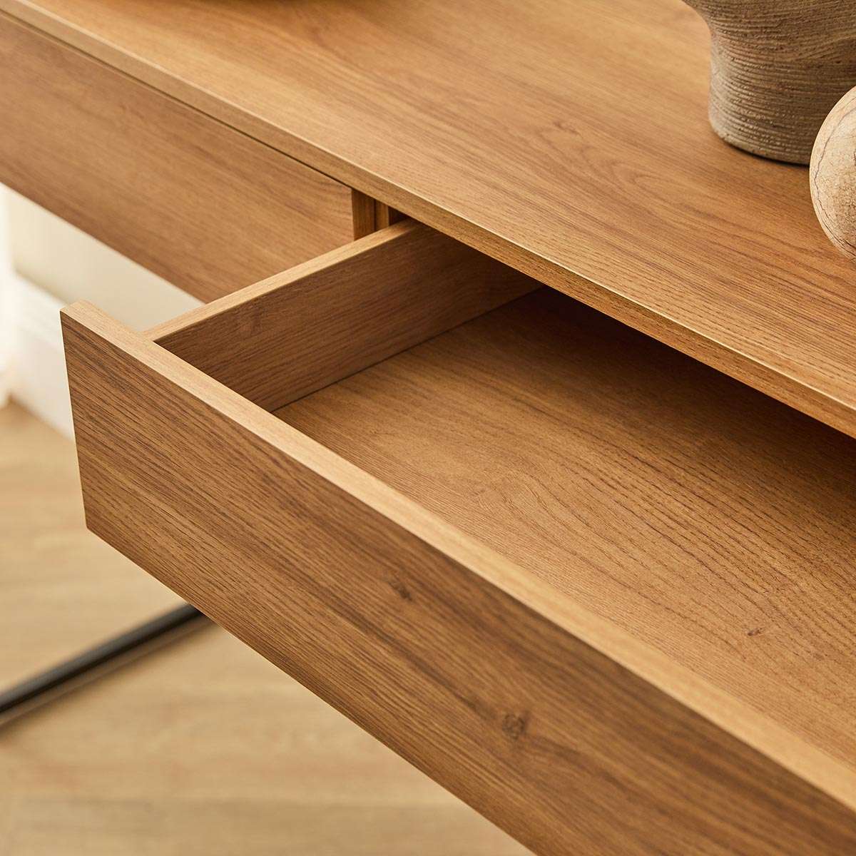 Carter Console Table - Natural/Black - Mocka New Zealand