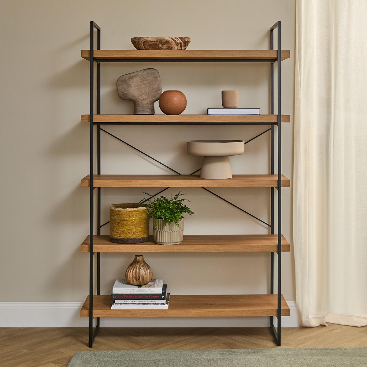 Carter Slim Shelf - Natural/Black - Mocka New Zealand