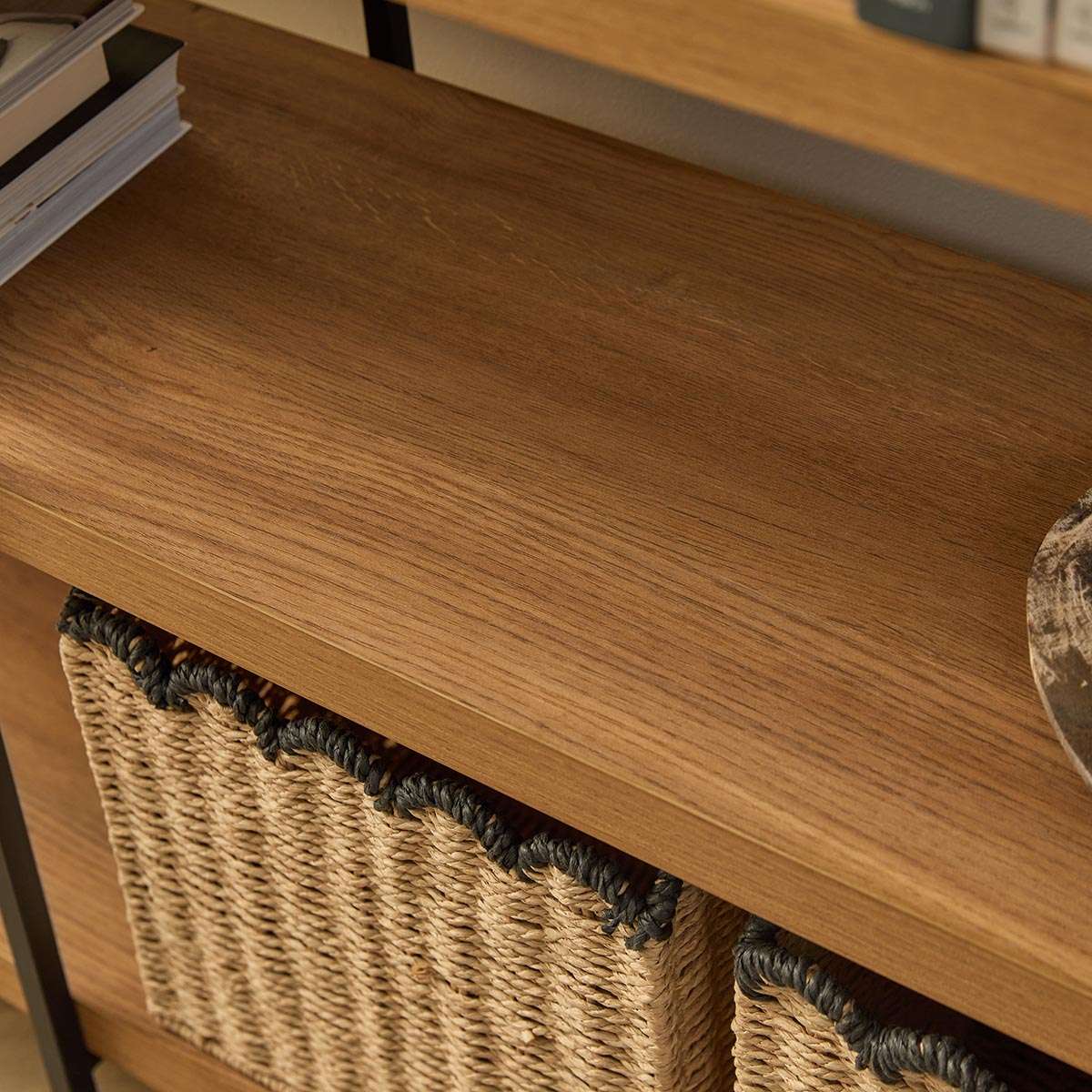 Carter Wide Shelf - Natural Black - Mocka New Zealand