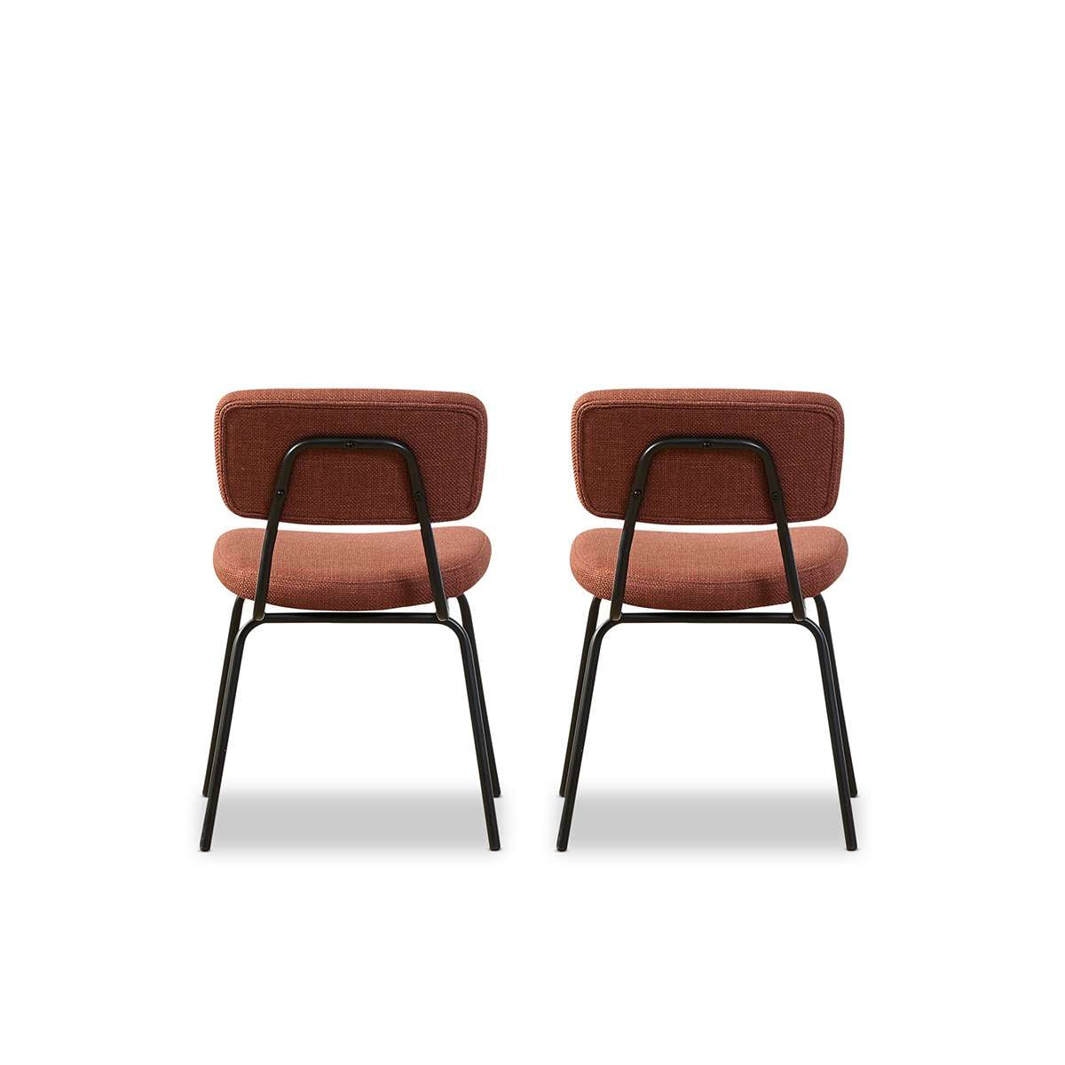 Albert Dining Chair - Set of Two - Rust - Mocka New Zealand