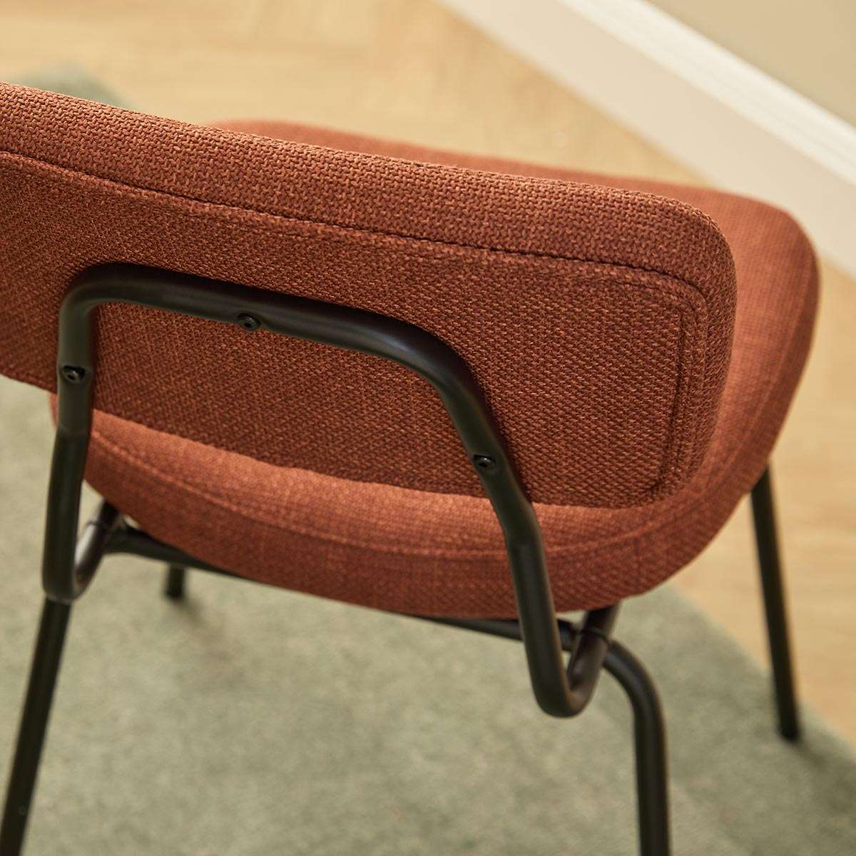 Albert Dining Chair - Set of Two - Rust - Mocka New Zealand
