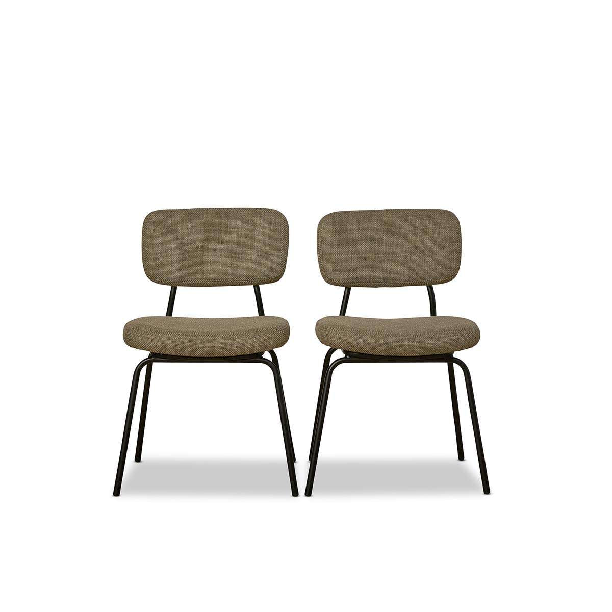Albert Dining Chair - Set of Two - Dark Green - Mocka New Zealand