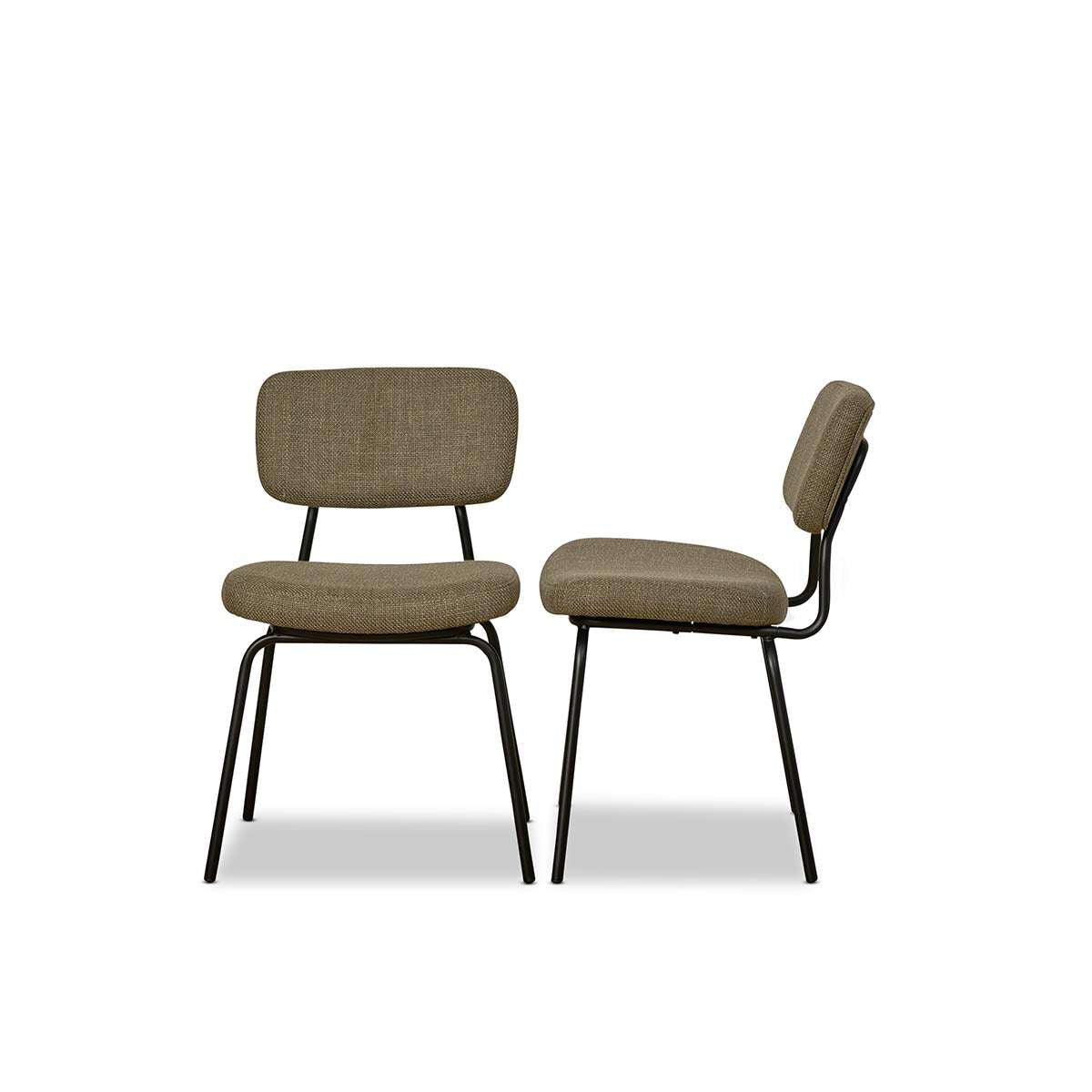 Albert Dining Chair - Set of Two - Dark Green - Mocka New Zealand