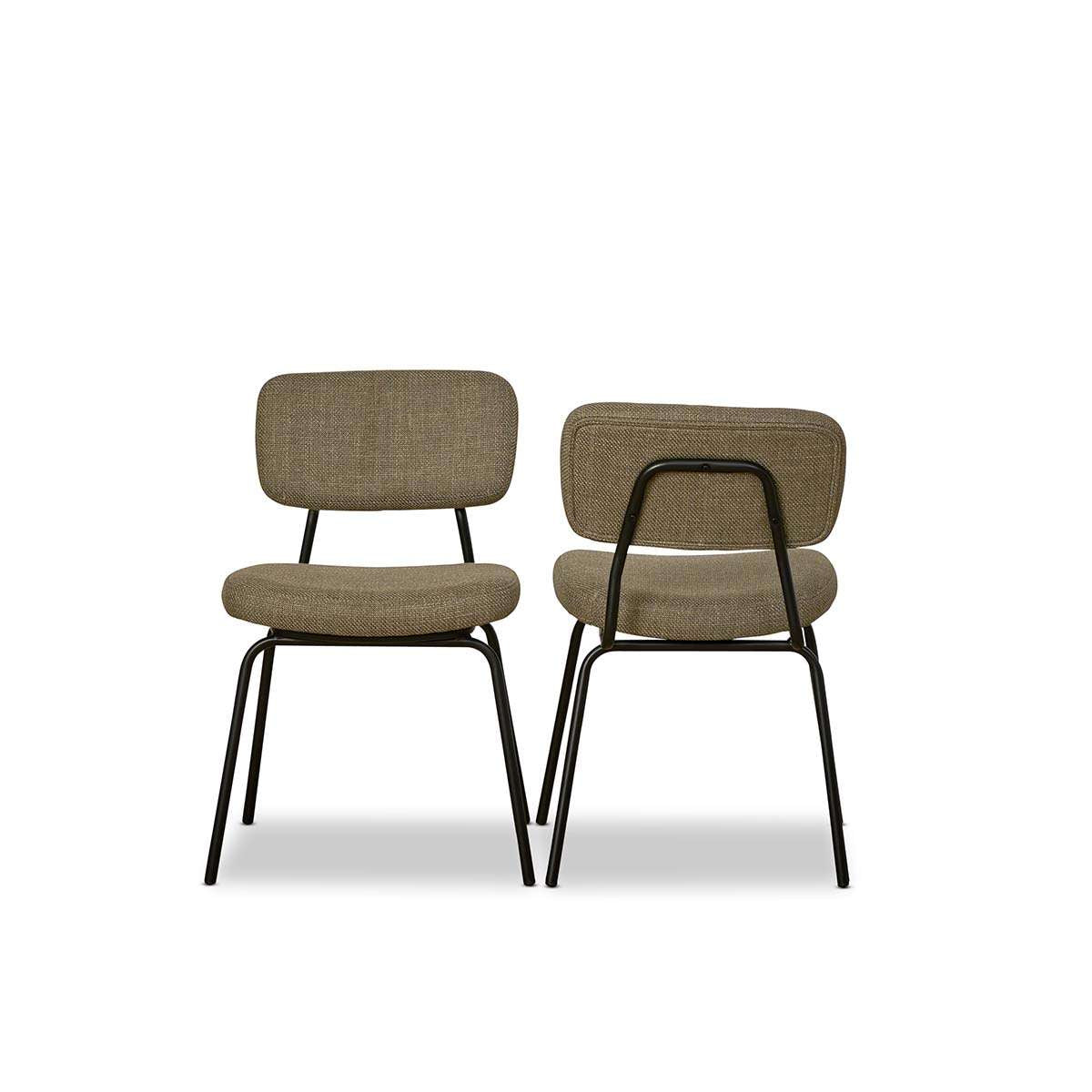 Albert Dining Chair - Set of Two - Dark Green - Mocka New Zealand