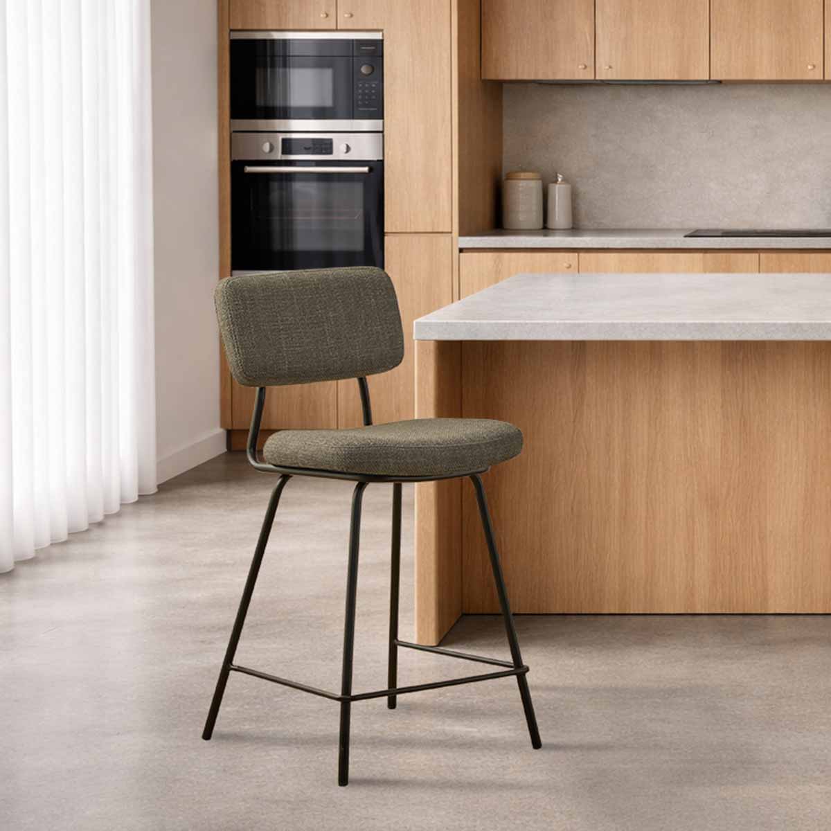 Albert Bar Stool - Dark Green - Mocka New Zealand