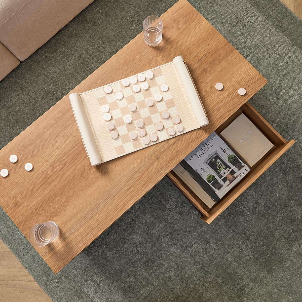 Carter Coffee Table - Natural/Black - Mocka New Zealand