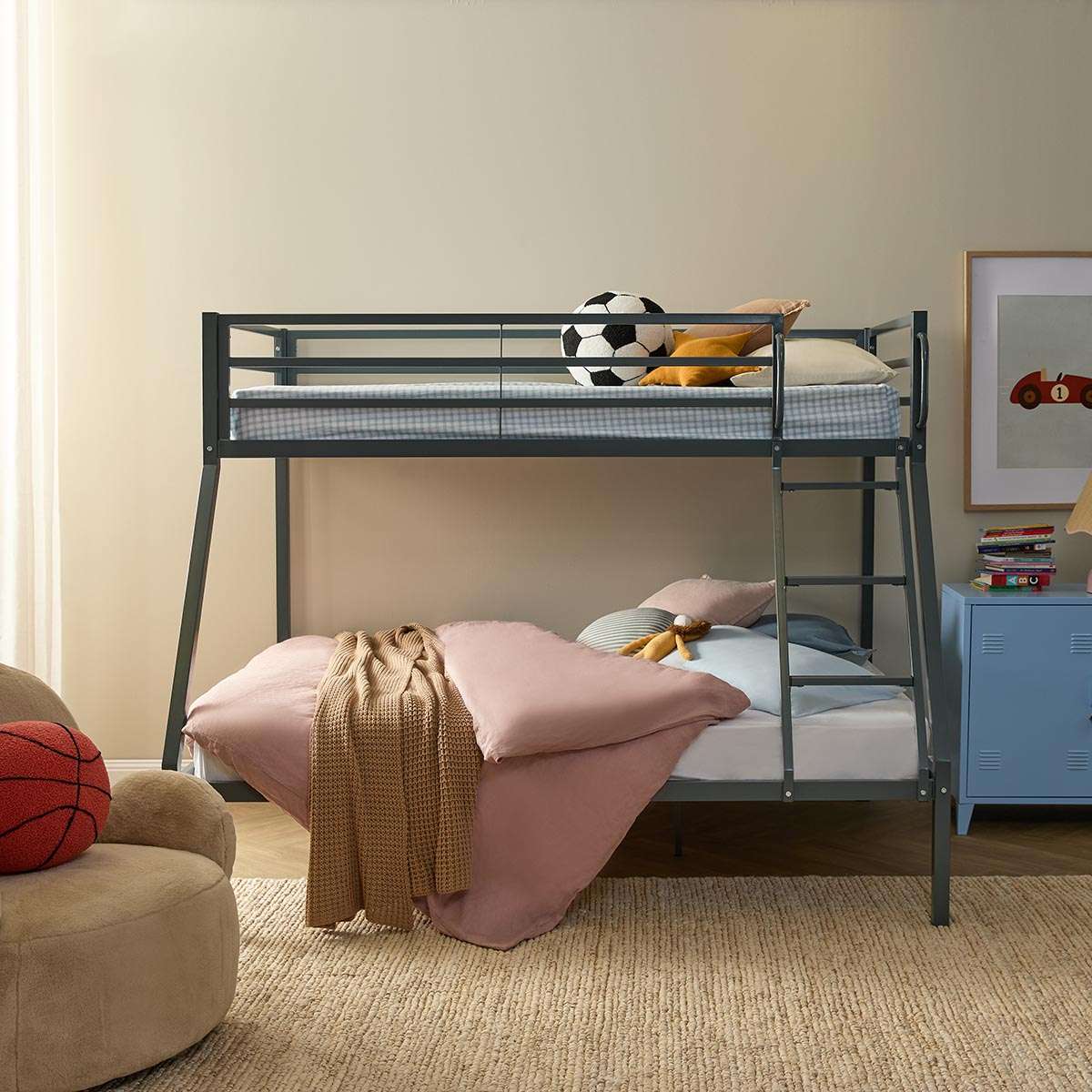 Lacie Triple Bunk Bed - Steele - Mocka New Zealand