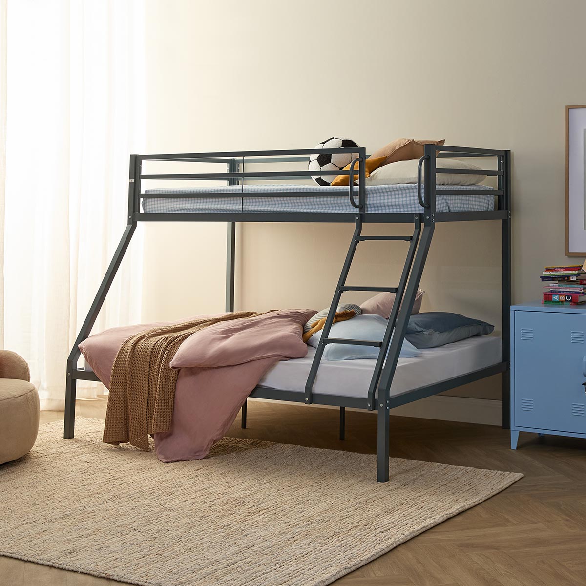 Lacie Triple Bunk Bed - Steele - Mocka New Zealand