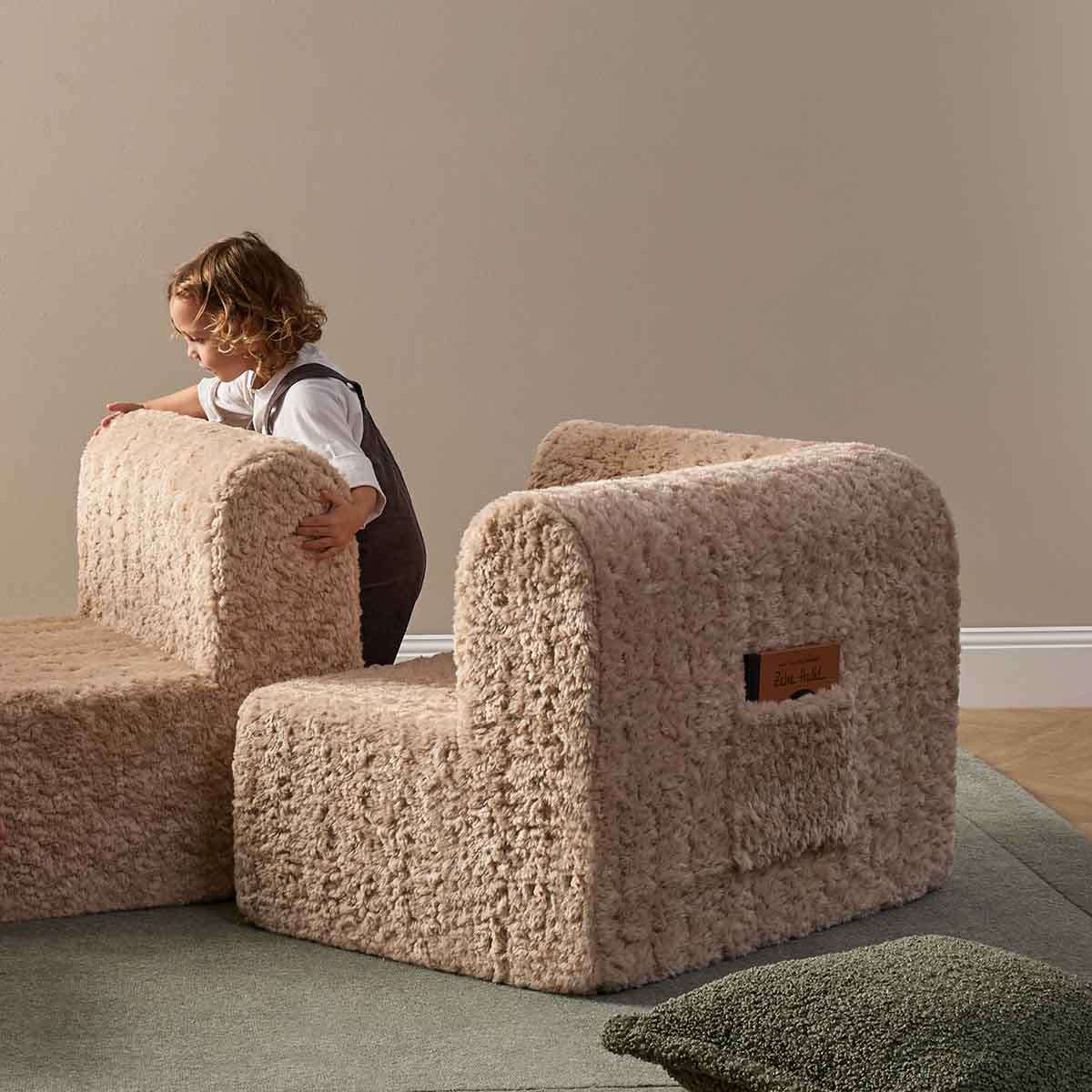 The Mini Chill Chaise Lounge - Beige - Mocka New Zealand