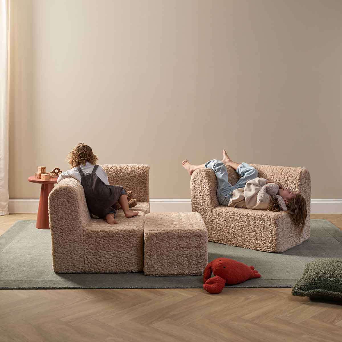 The Mini Chill Ottoman - Beige - Mocka New Zealand