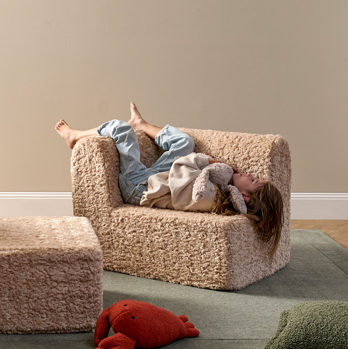 The Mini Chill Chaise Lounge - Beige - Mocka New Zealand
