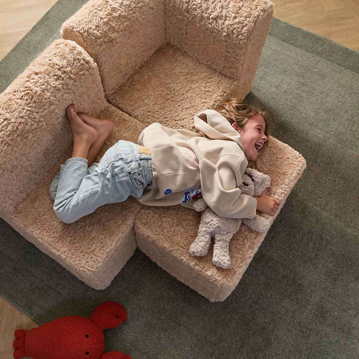 The Mini Chill Ottoman - Beige - Mocka New Zealand