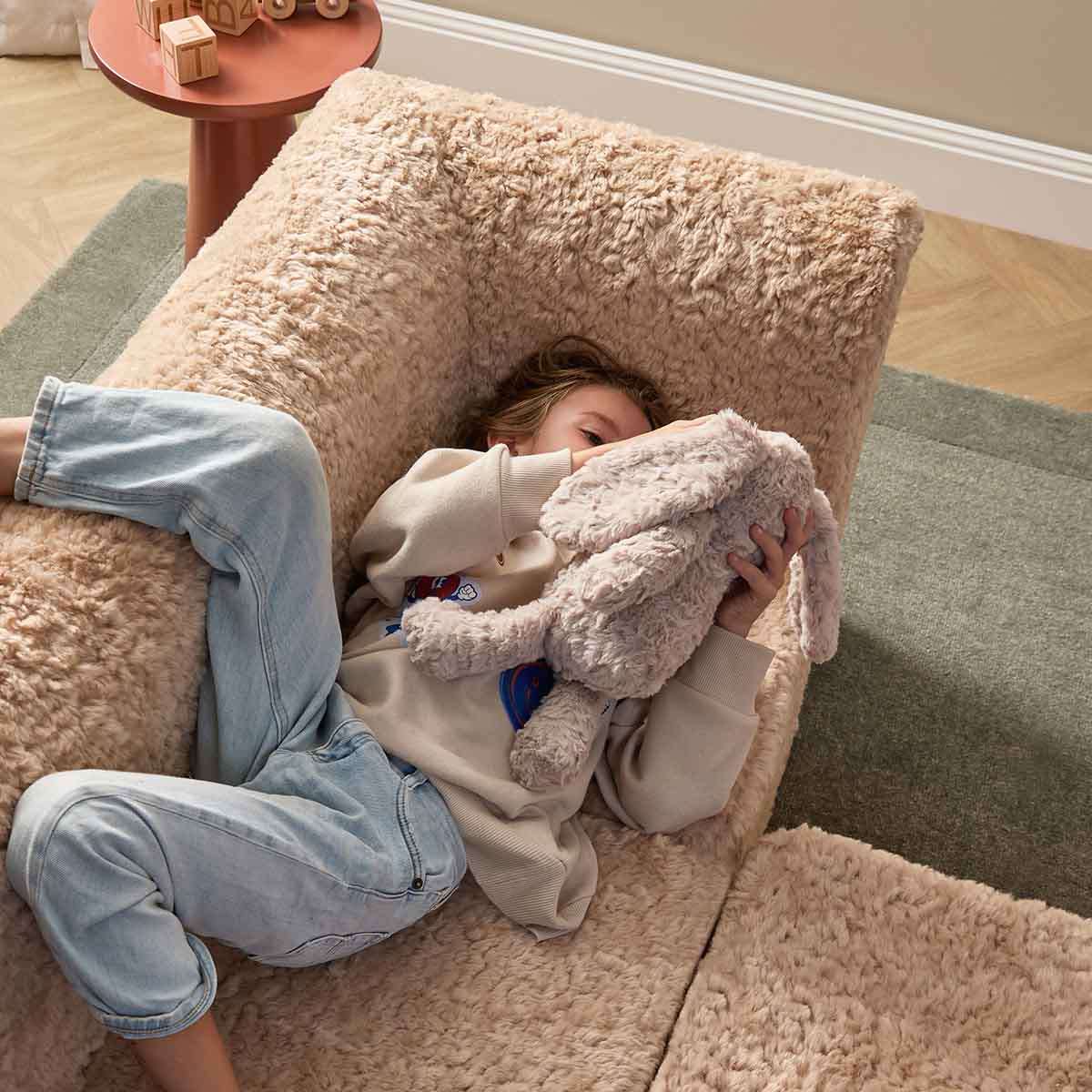 The Mini Chill Corner Lounge - Beige - Mocka New Zealand