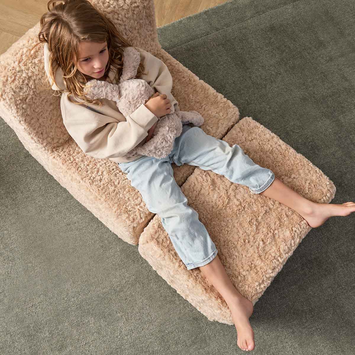 The Mini Chill Middle Lounge - Beige - Mocka New Zealand
