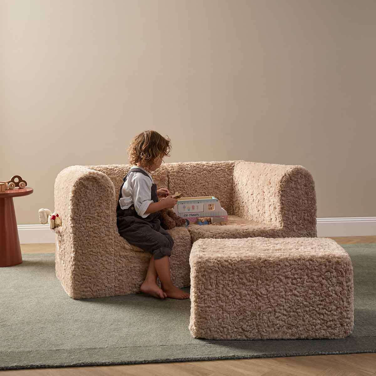 The Mini Chill Ottoman - Beige - Mocka New Zealand