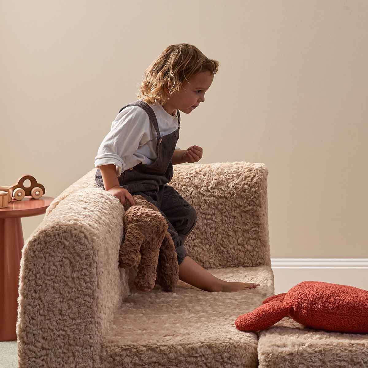 The Mini Chill Corner Lounge - Beige - Mocka New Zealand