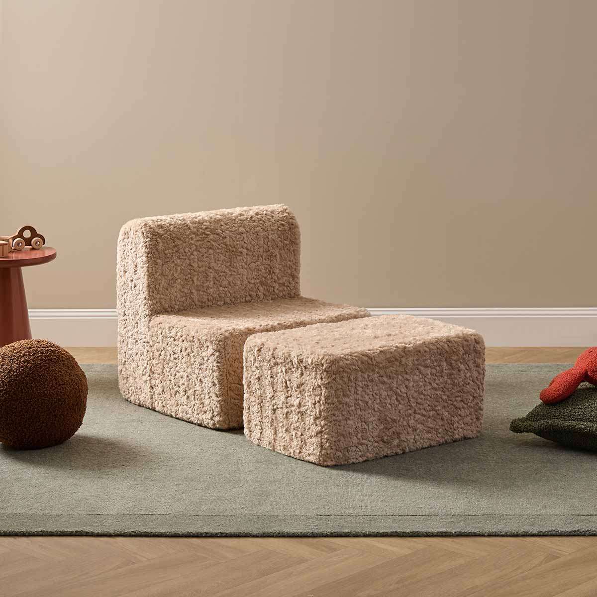 The Mini Chill Ottoman - Beige - Mocka New Zealand