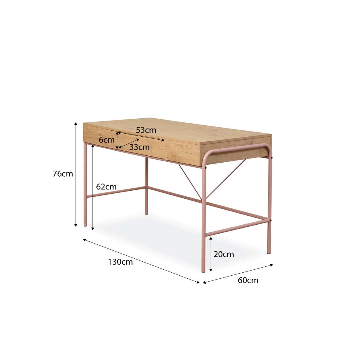 Grover Desk and Chair Bundle - Pink