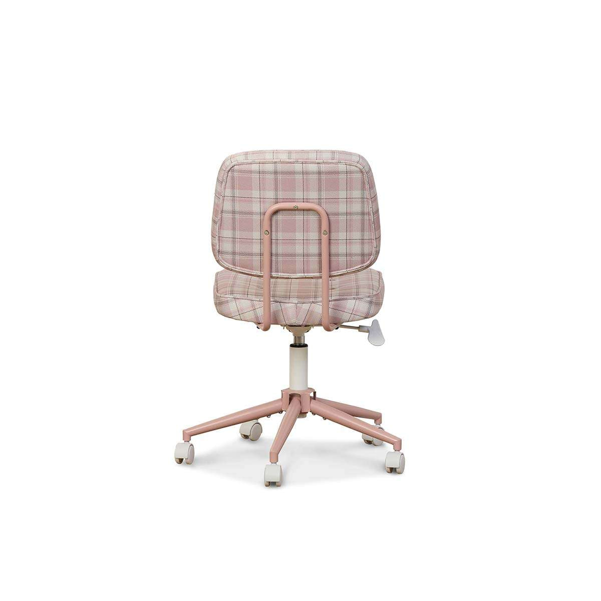 Milly Desk Chair - Pink Plaid - Mocka New Zealand
