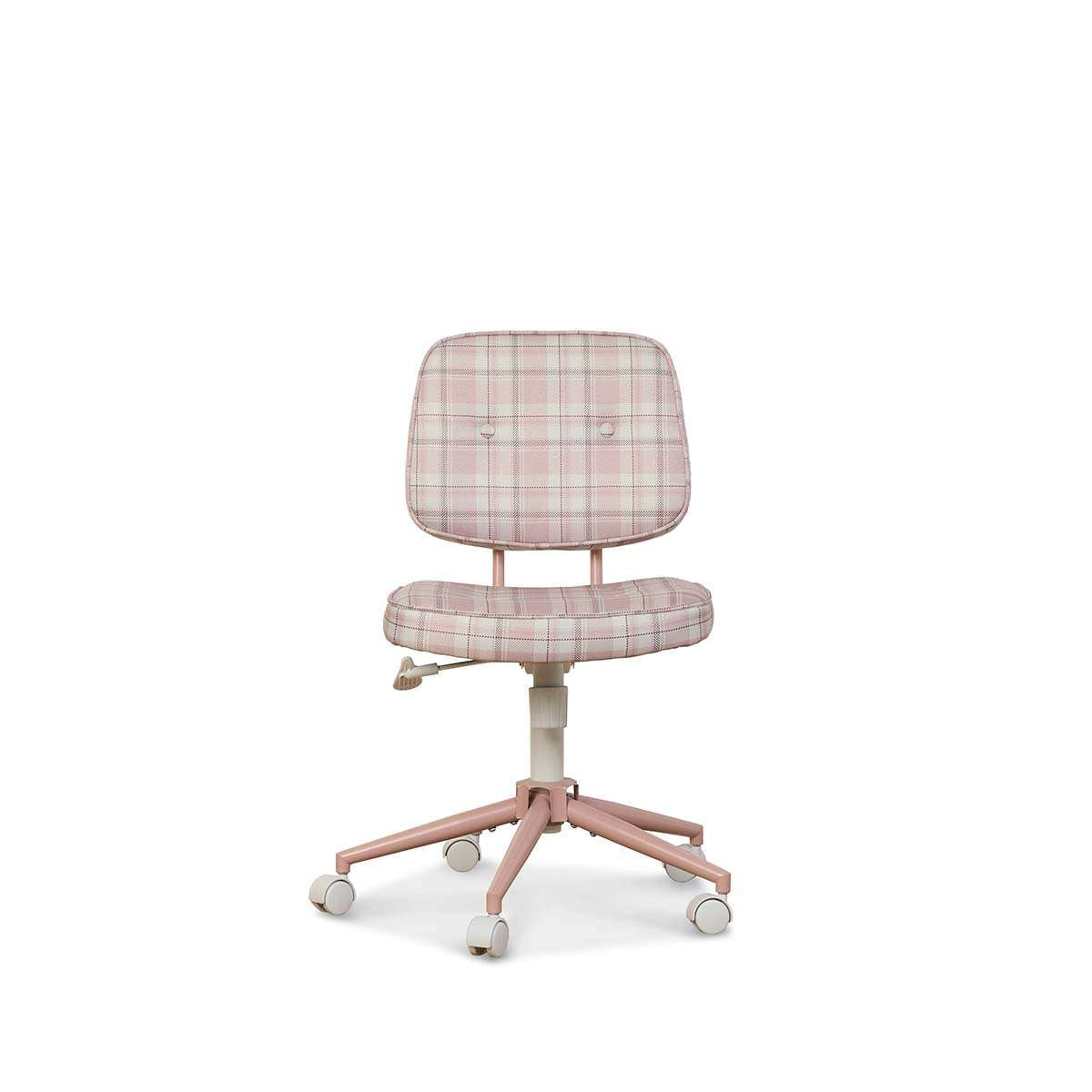 Milly Desk Chair - Pink Plaid - Mocka New Zealand