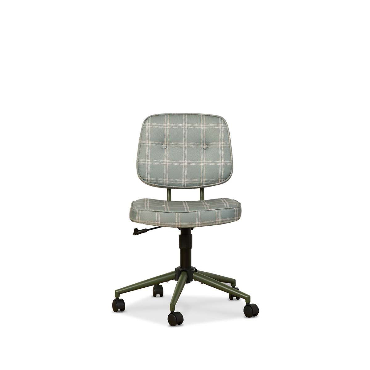 Morty Desk Chair - Khaki Plaid - Mocka New Zealand