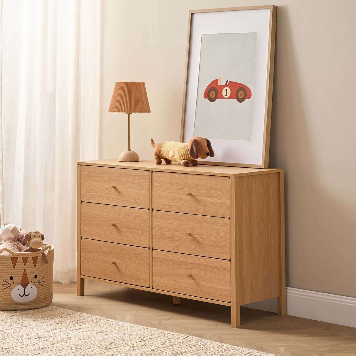 Ollie Six Drawer - Natural - Mocka New Zealand