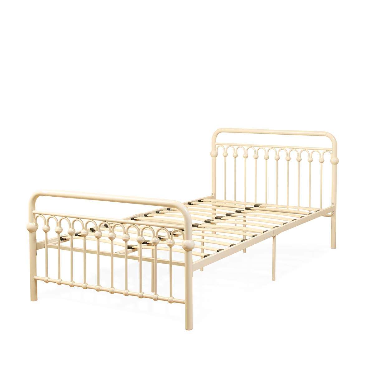 Classic Cottage Bed - King Single - Cream - Mocka New Zealand
