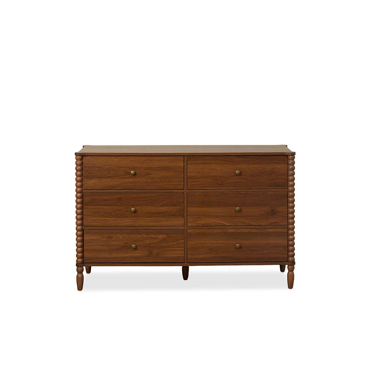 Betti Bobbin Six Drawer - Walnut - Mocka New Zealand