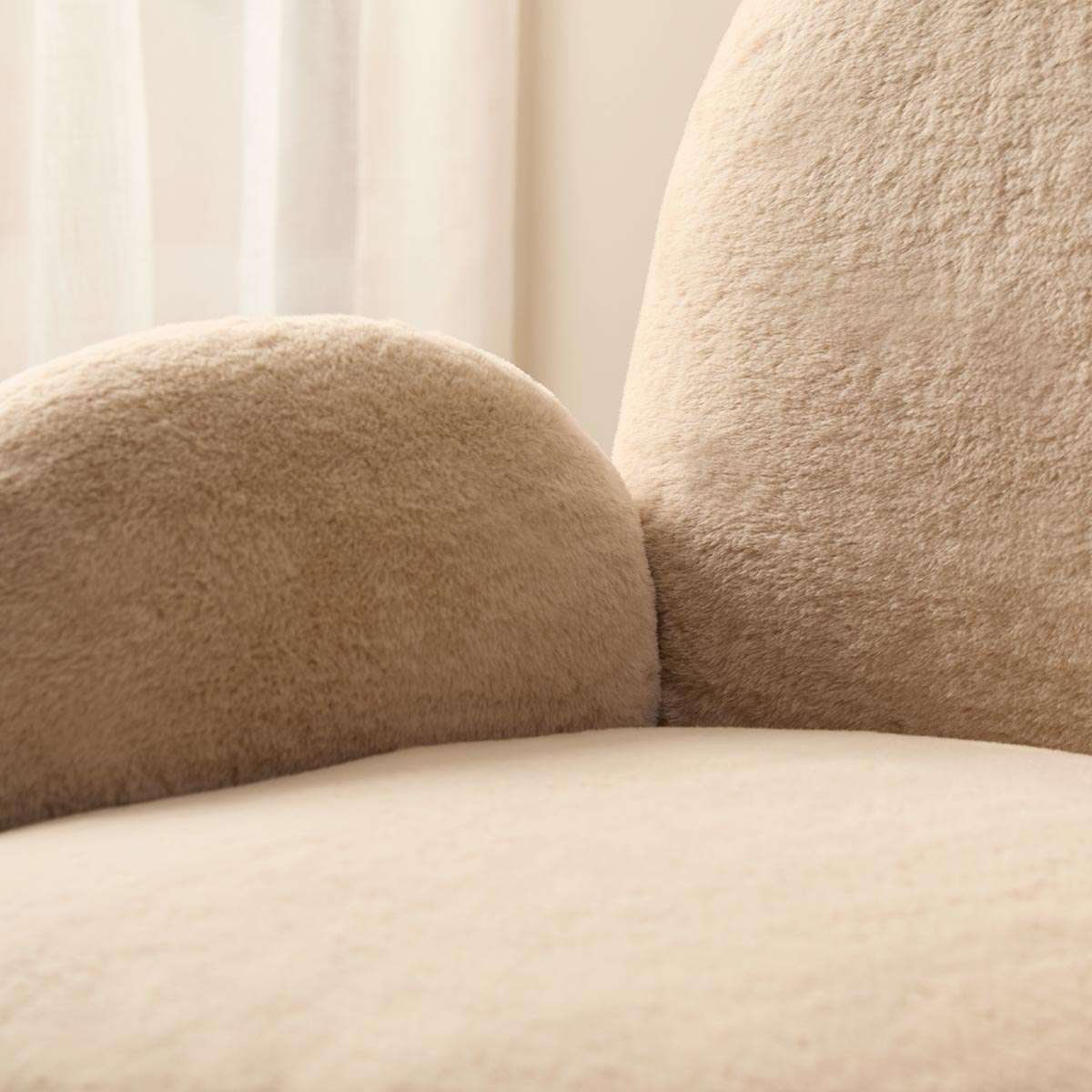 Teddy Bear Swivel Chair - Cream - Mocka New Zealand
