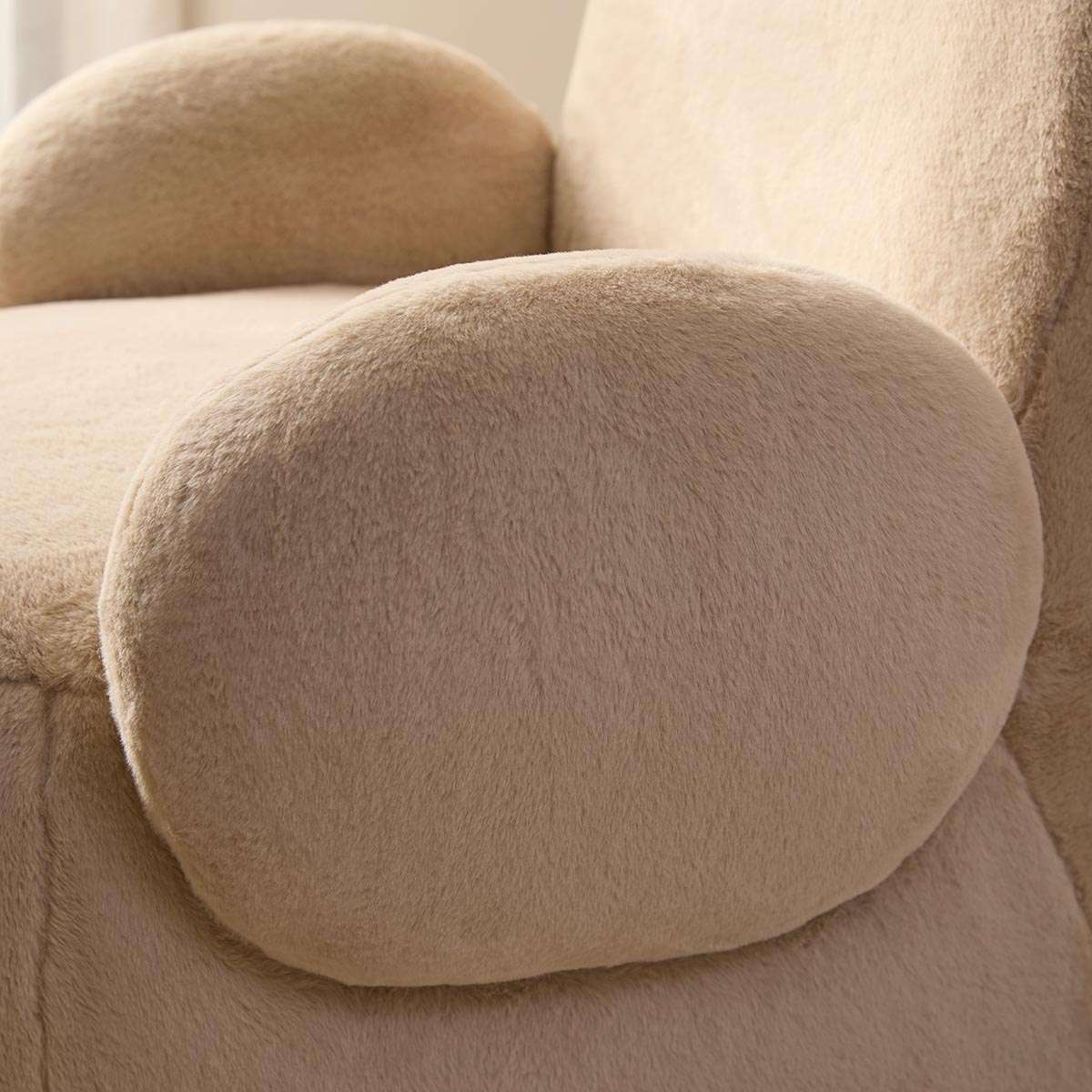 Teddy Bear Swivel Chair - Cream - Mocka New Zealand