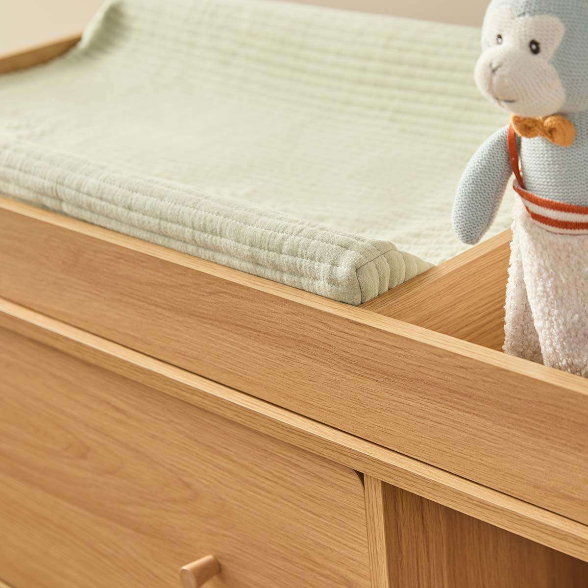 Ollie Change Table With Removable Top - Natural - Mocka New Zealand