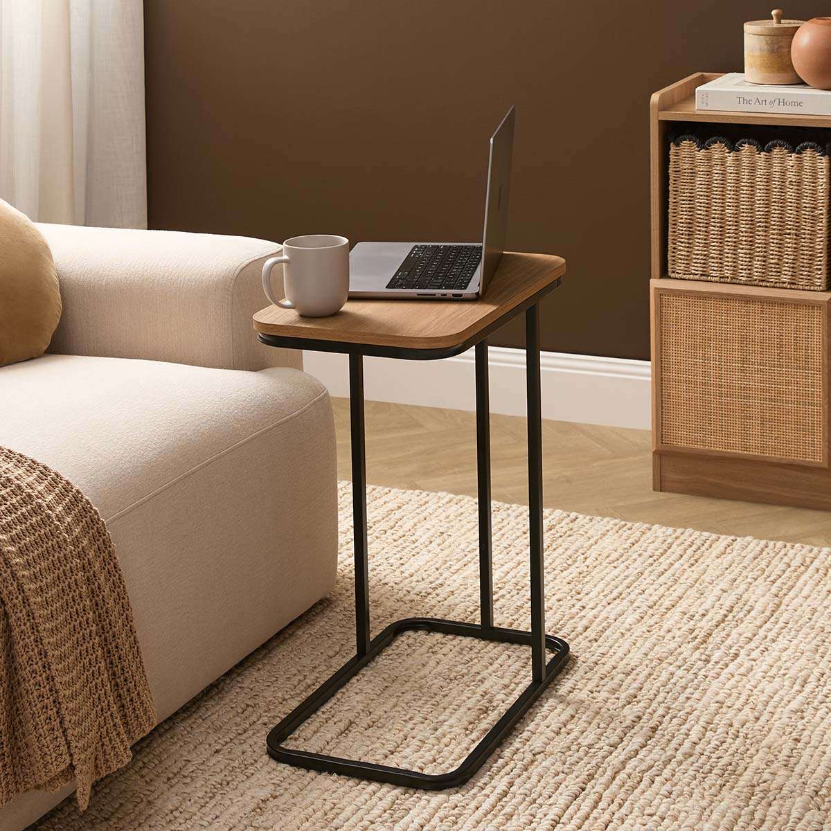 Carter Side Table - Natural/Black