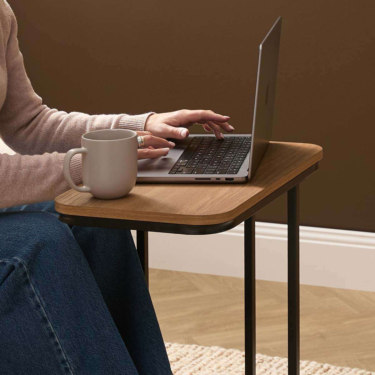 Carter Side Table - Natural/Black