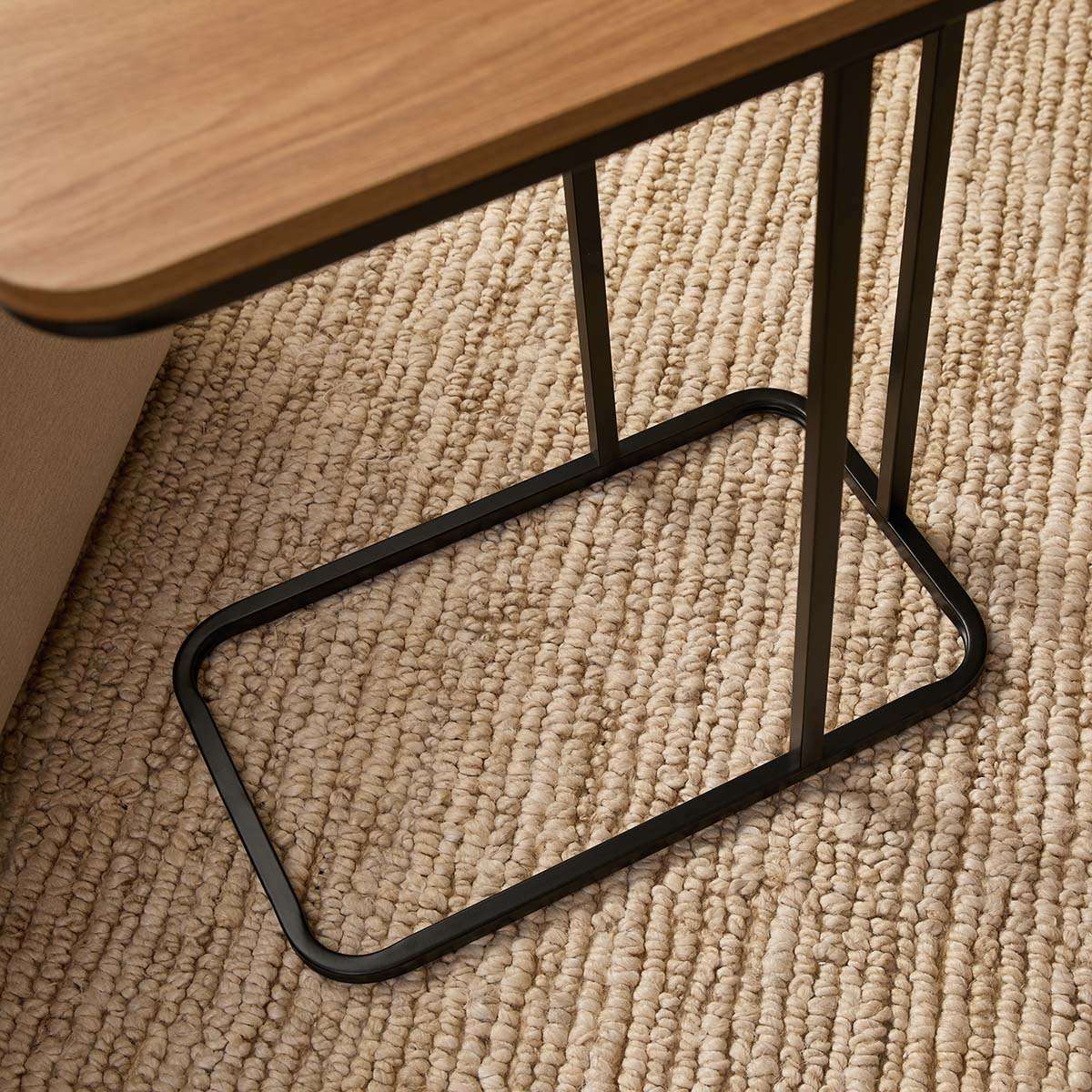 Carter Side Table - Natural/Black