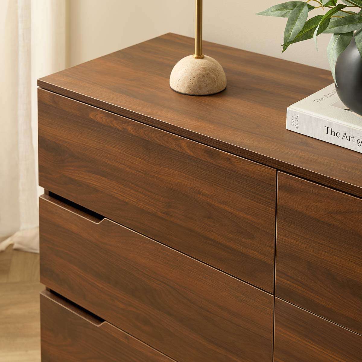 Zack Six Drawer - Walnut - Mocka New Zealand