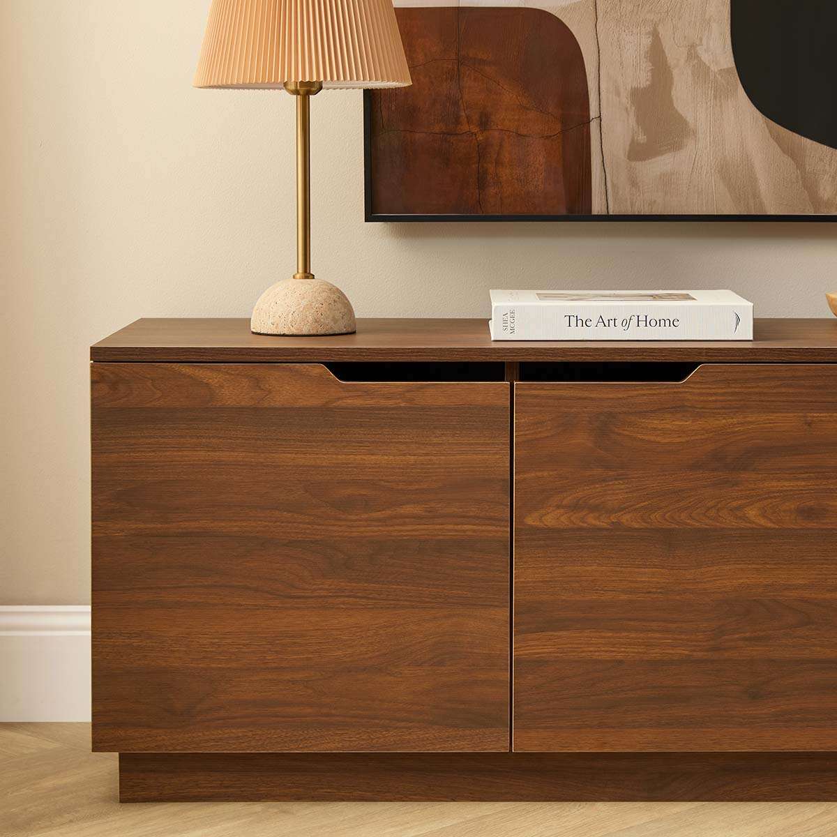 Zack Entertainment Unit - Walnut - Mocka New Zealand
