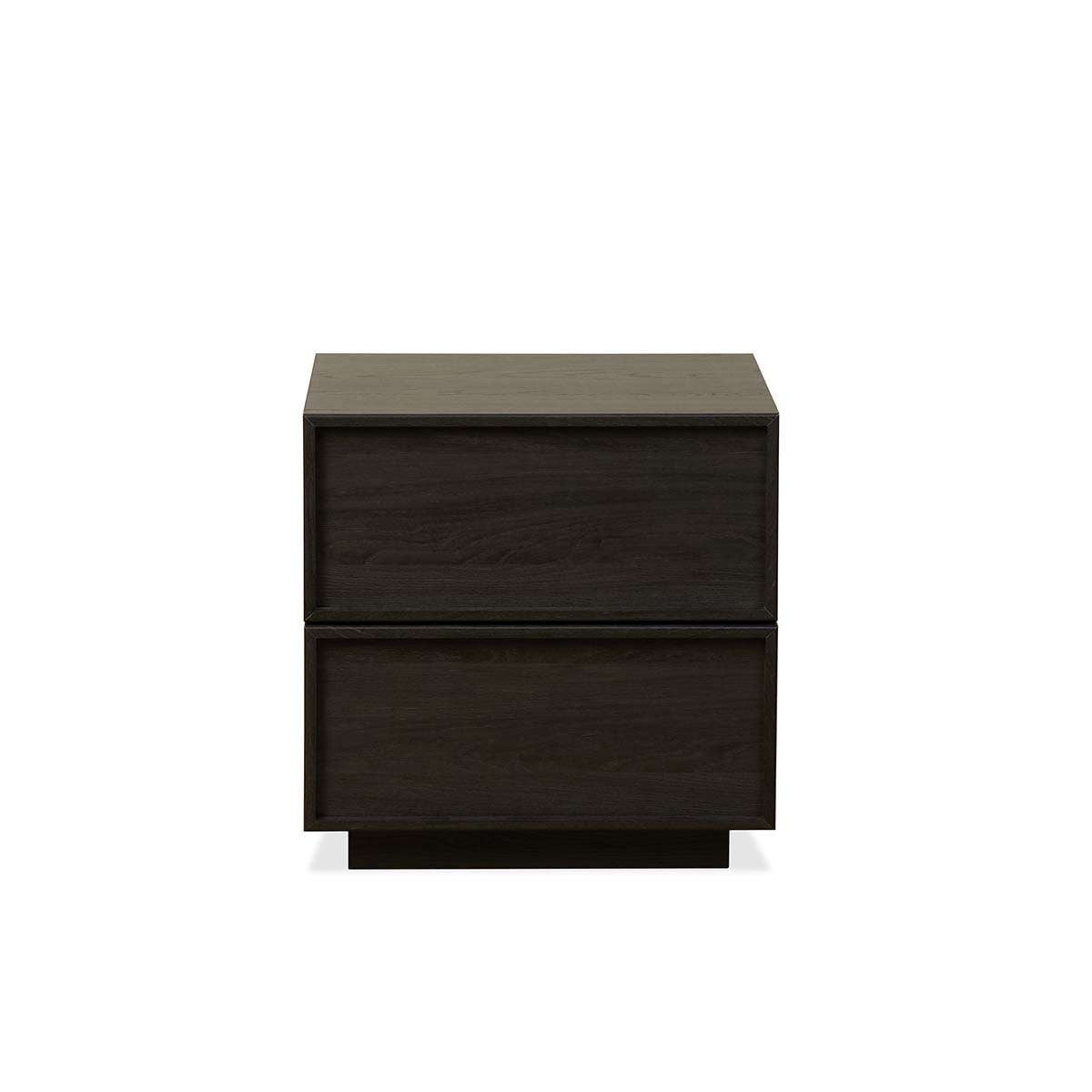 Osaka Bedside Table - Textured Black - Mocka New Zealand