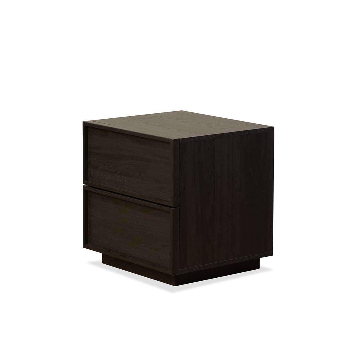 Osaka Bedside Table - Textured Black - Mocka New Zealand