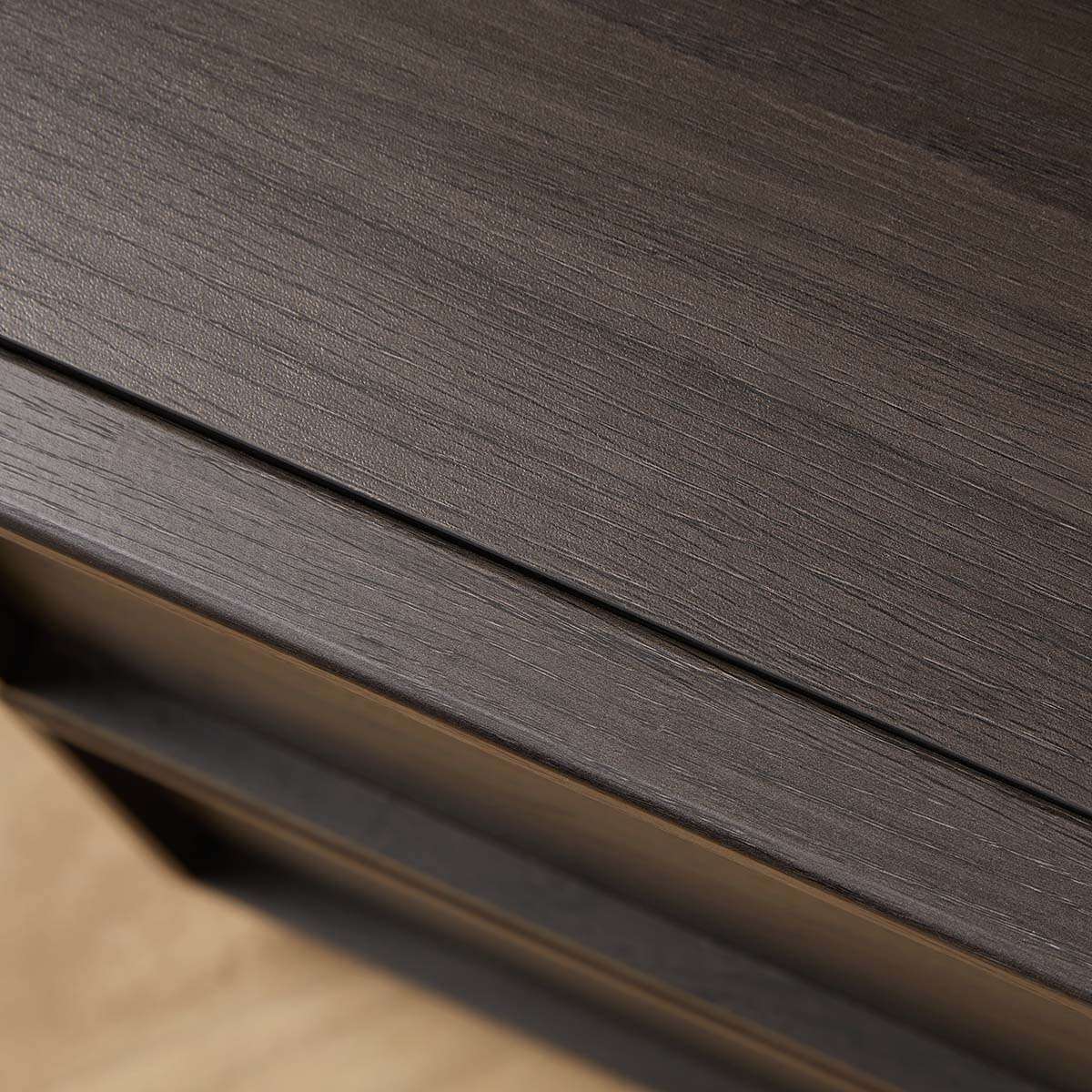 Osaka Bedside Table - Textured Black - Mocka New Zealand