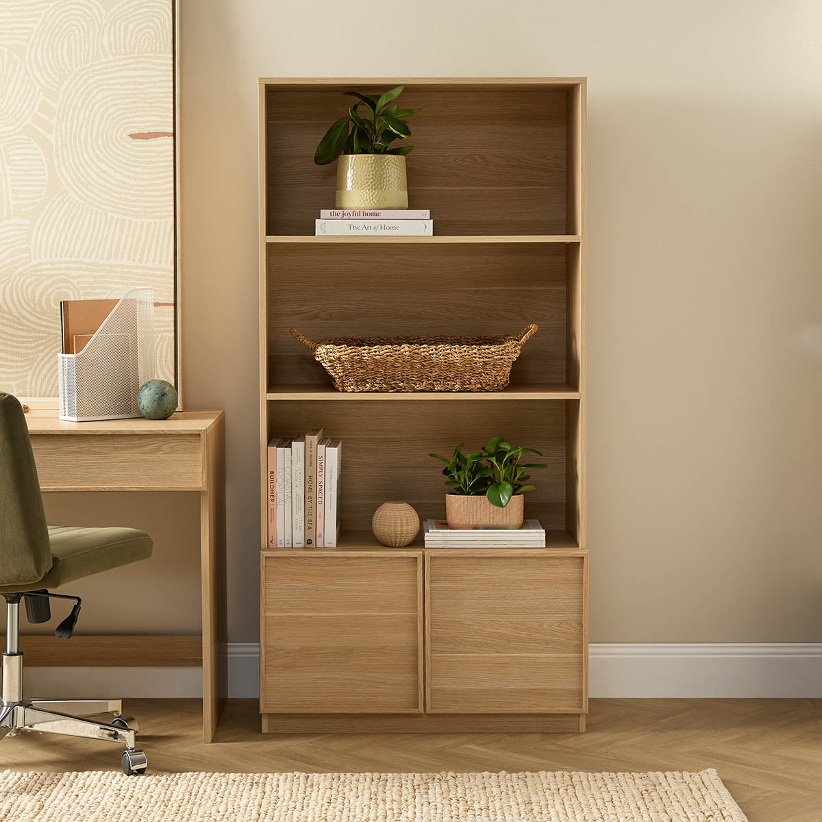 Osaka Bookcase - Natural - Mocka New Zealand