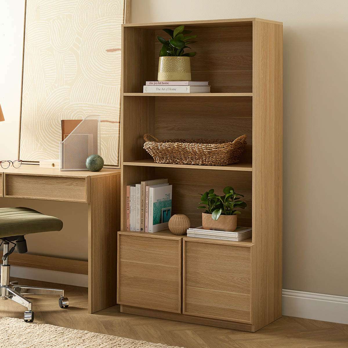 Osaka Bookcase - Natural - Mocka New Zealand