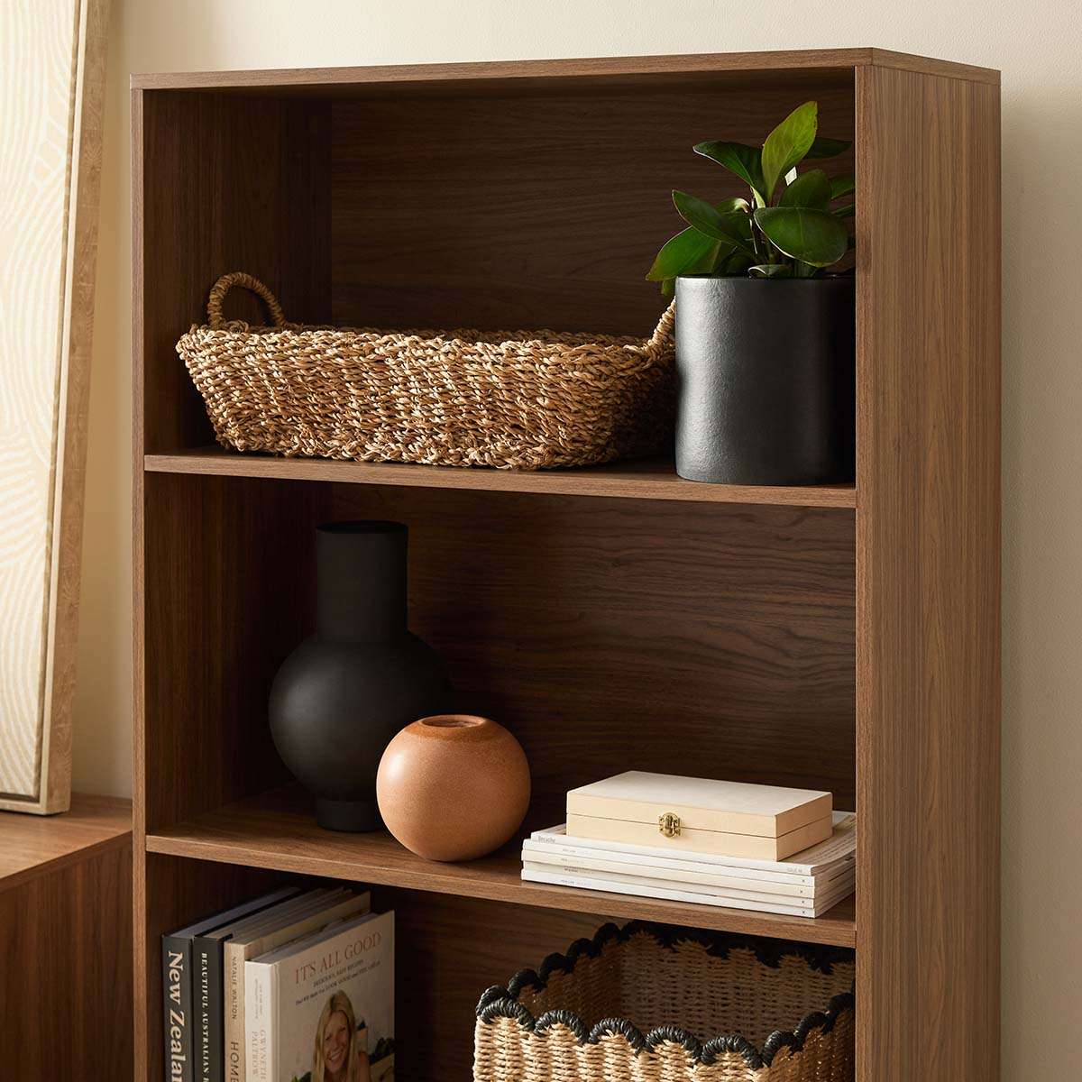 Osaka Bookcase - Walnut - Mocka New Zealand